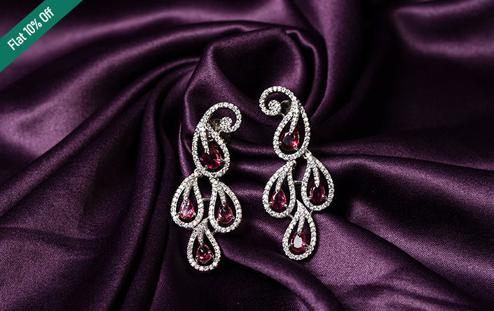 Luxury Sapphire Blue Rose Gold Jewelry Set Mivanaa