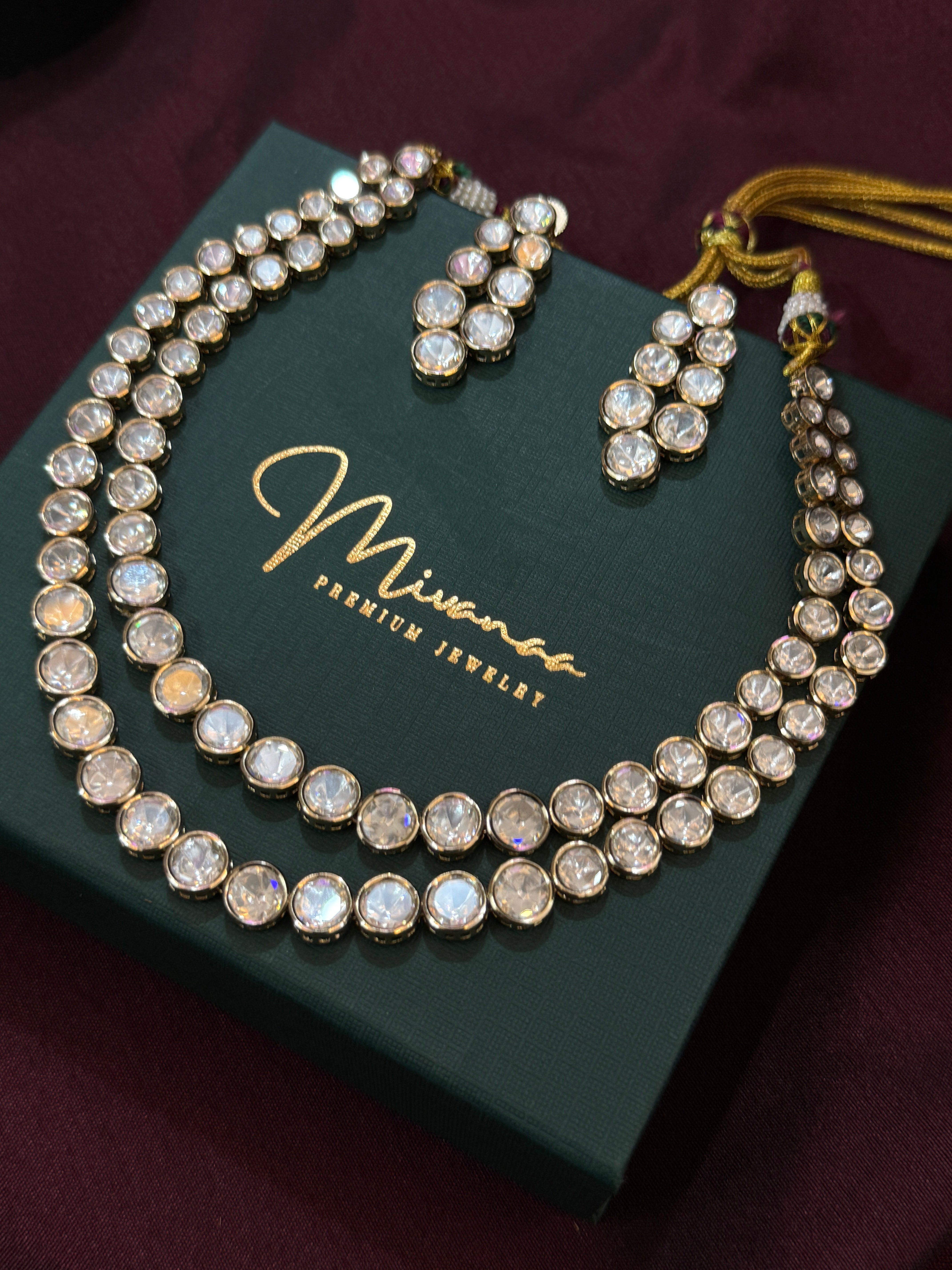 Majestic Double Layer Kundan Choker Set