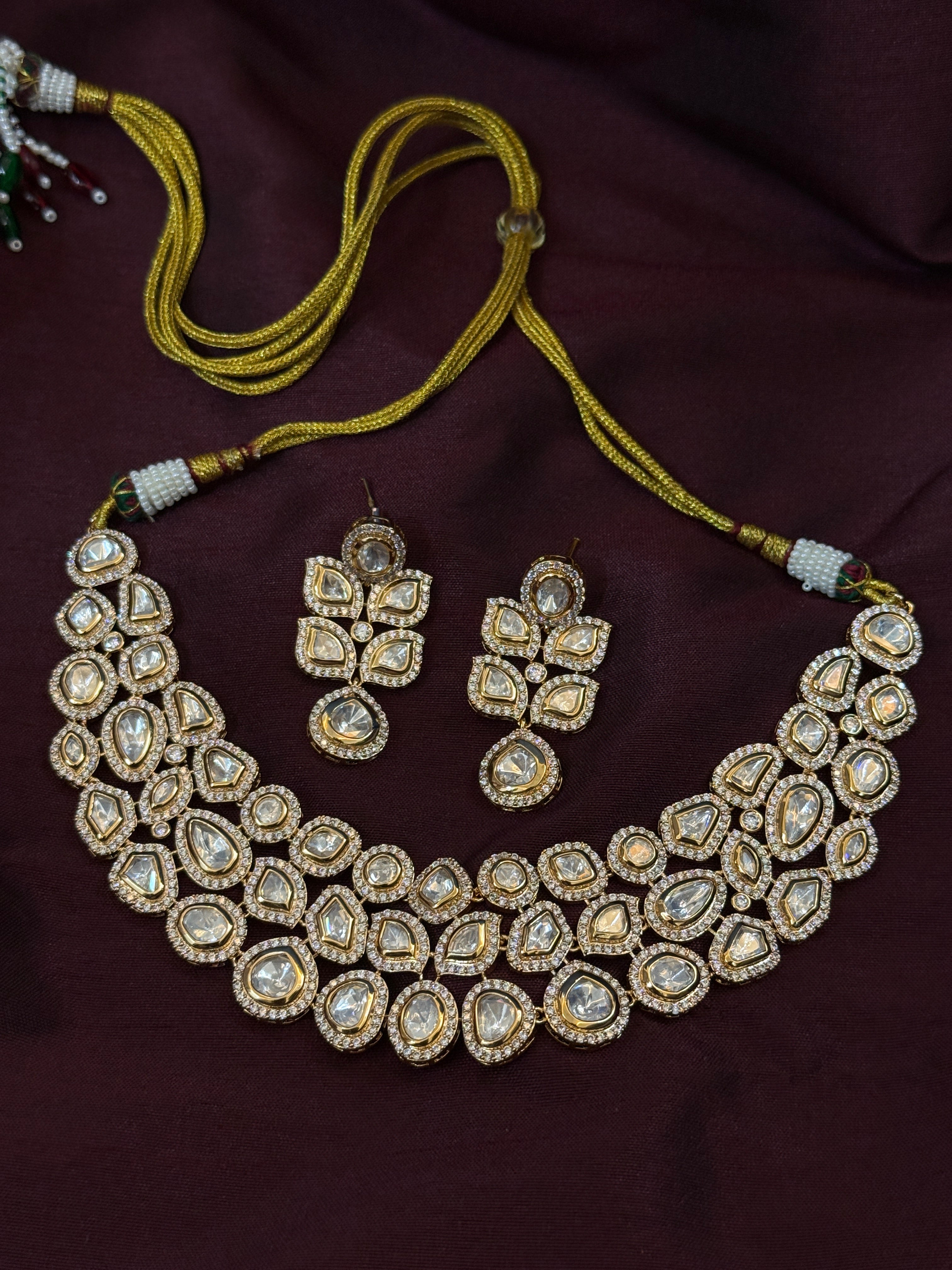 Radiant Queen Real Polki Kundan