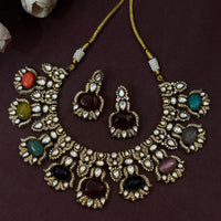 Royal Multicolor Kundan Wedding Necklace Set