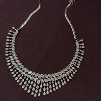 Radiant Crystal Luxury Necklace Set with Drop Earrings