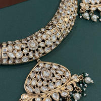 Royal Kundan Pearl Drop Necklace Set