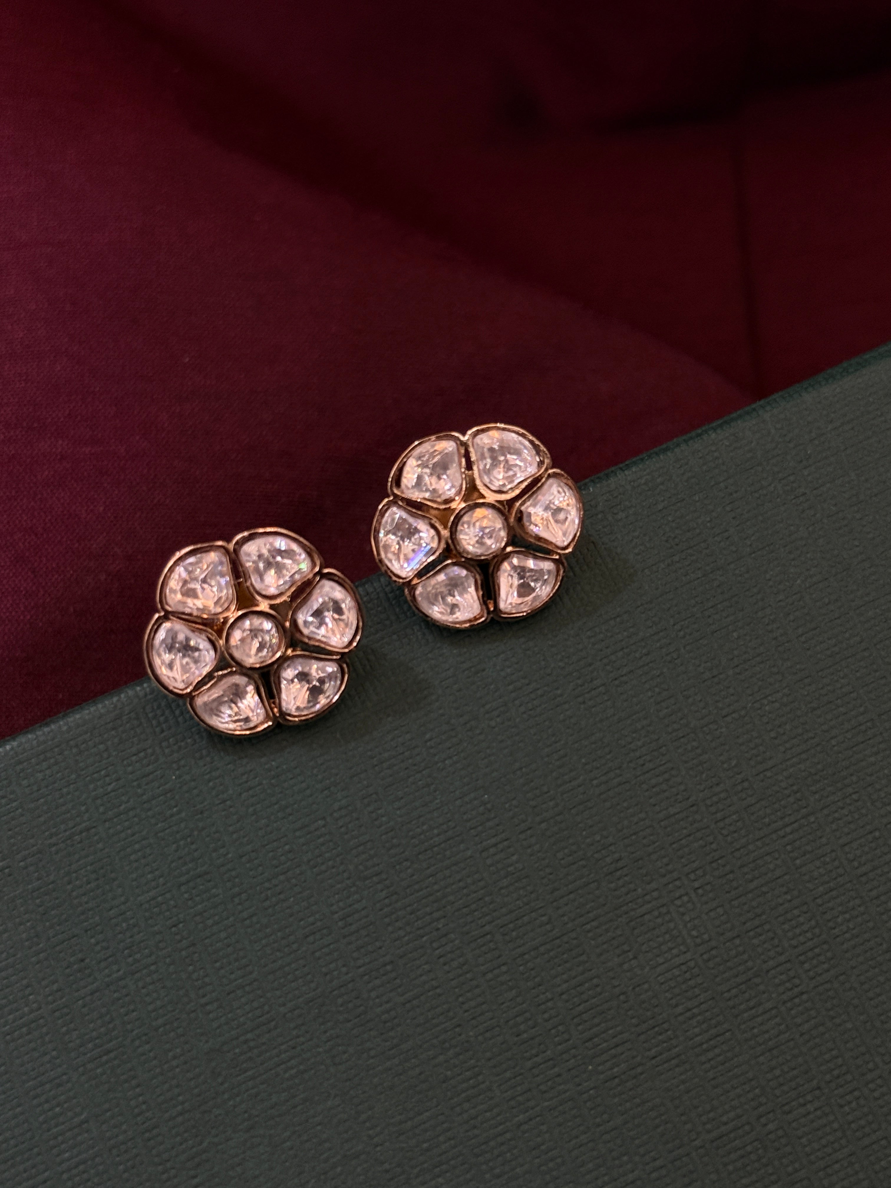 Royal Pearl Mossanite Kundan Set