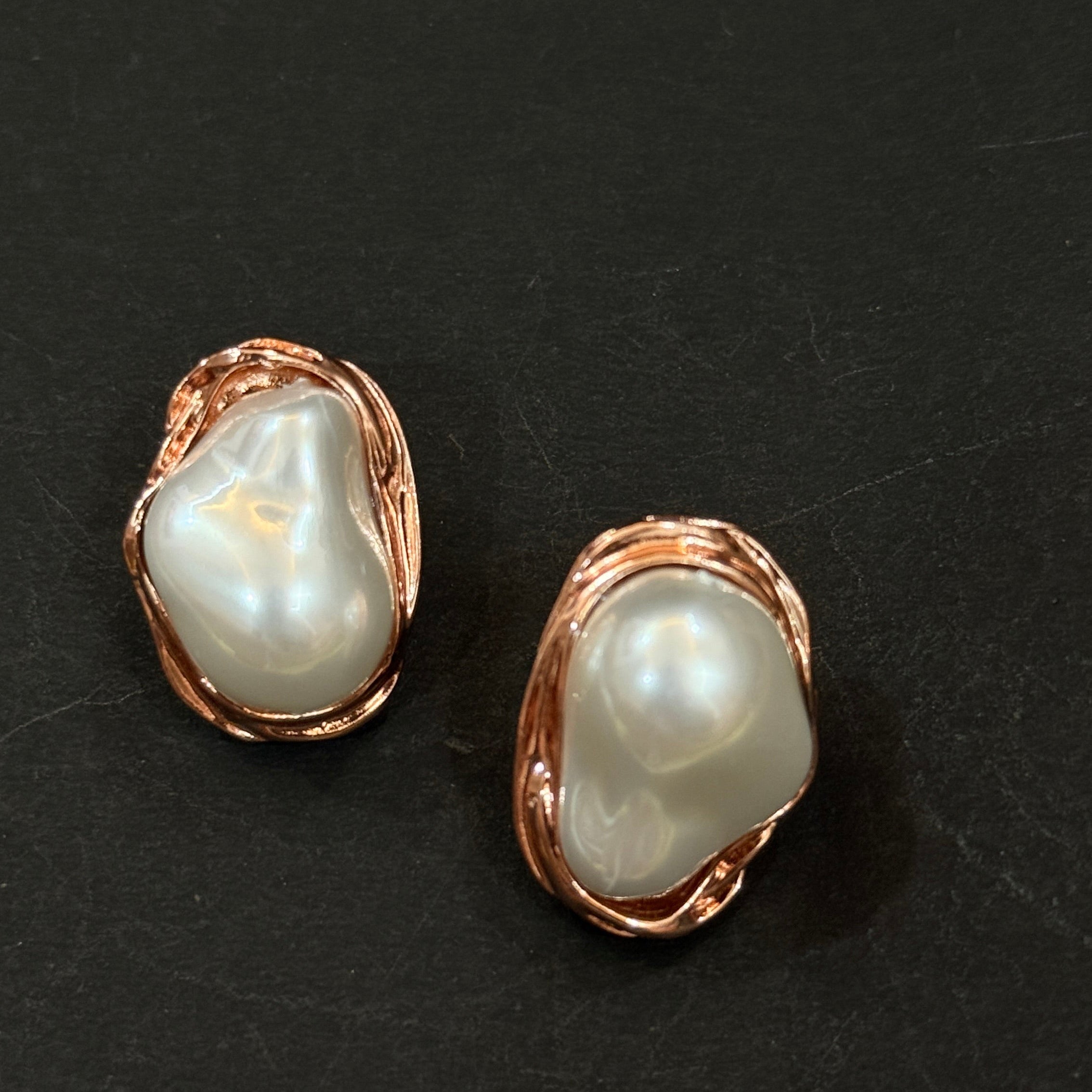 Antique Artisan Baroque Pearl Necklace
