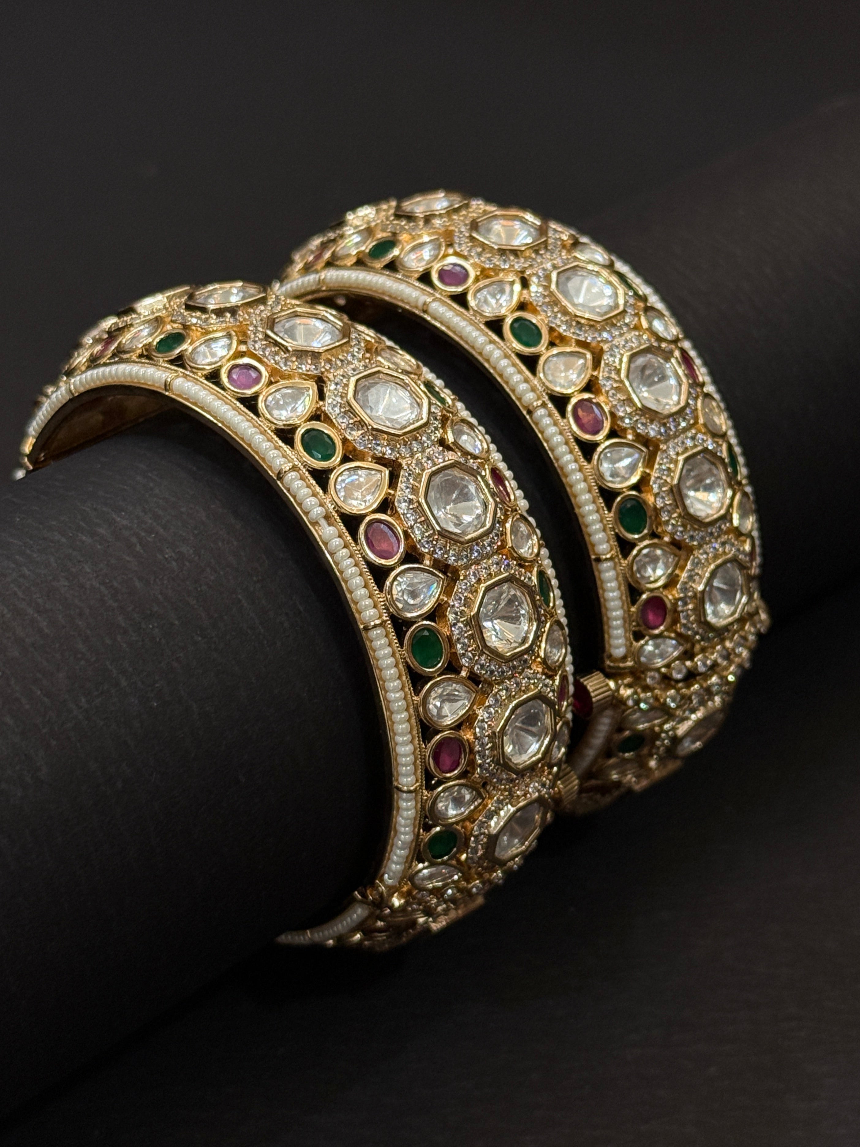Royal Polki Kundan Bridal Bangles