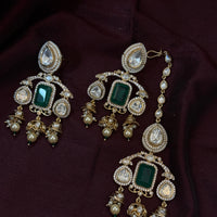 Emerald Regal Heritage Polki Kundan Bridal Set
