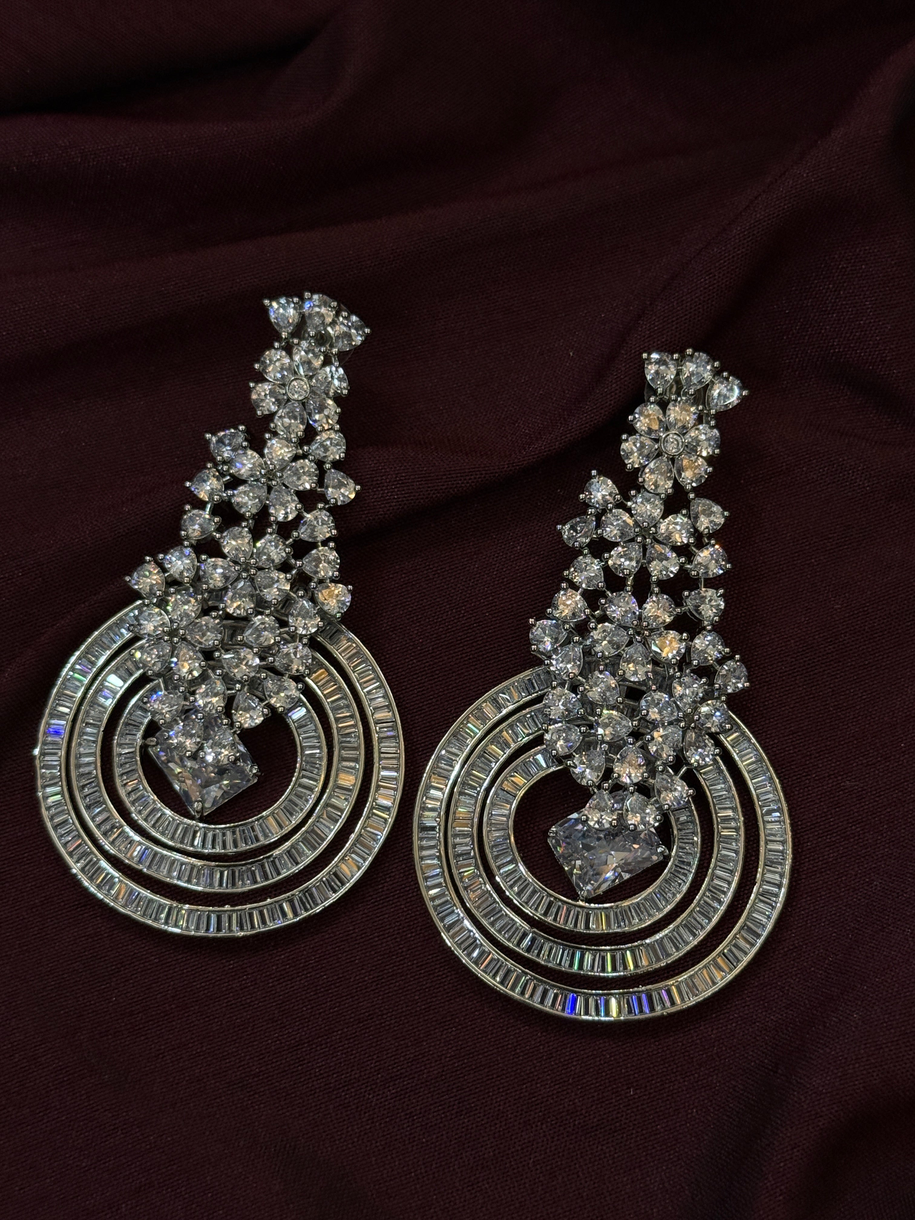 Luxury Zirconia Stone Designer Earrings