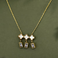Trio Blossom Pendant- Lightweight Office Wear Jewellery