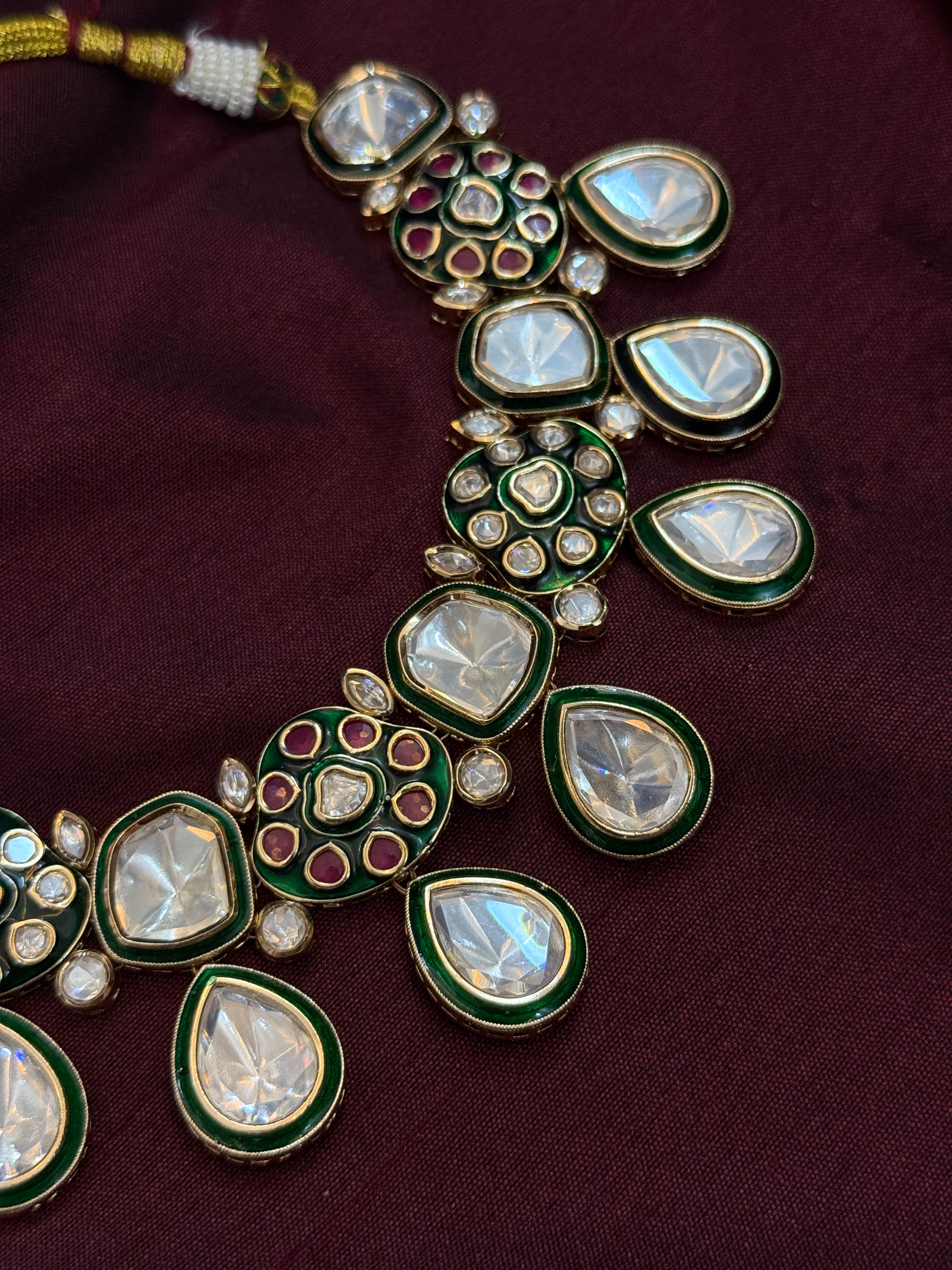 Vintage Viraasat – Royal Polki Meenakari Set