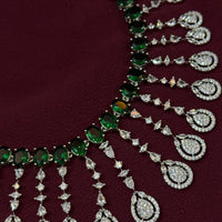 Luxury Green American Diamond-Emerald Cascade