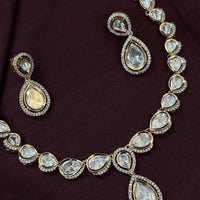 Luxury Indian Polki Kundan Jewelry Set