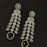 Emerald Grace American Diamond Necklace Set