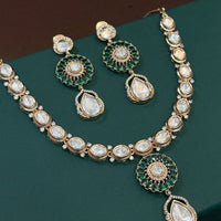 Emerald Glow Polki Kundan Necklace Set