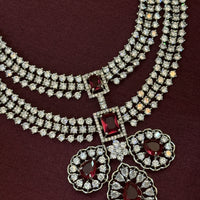 Luxury Ruby Red American Diamond
