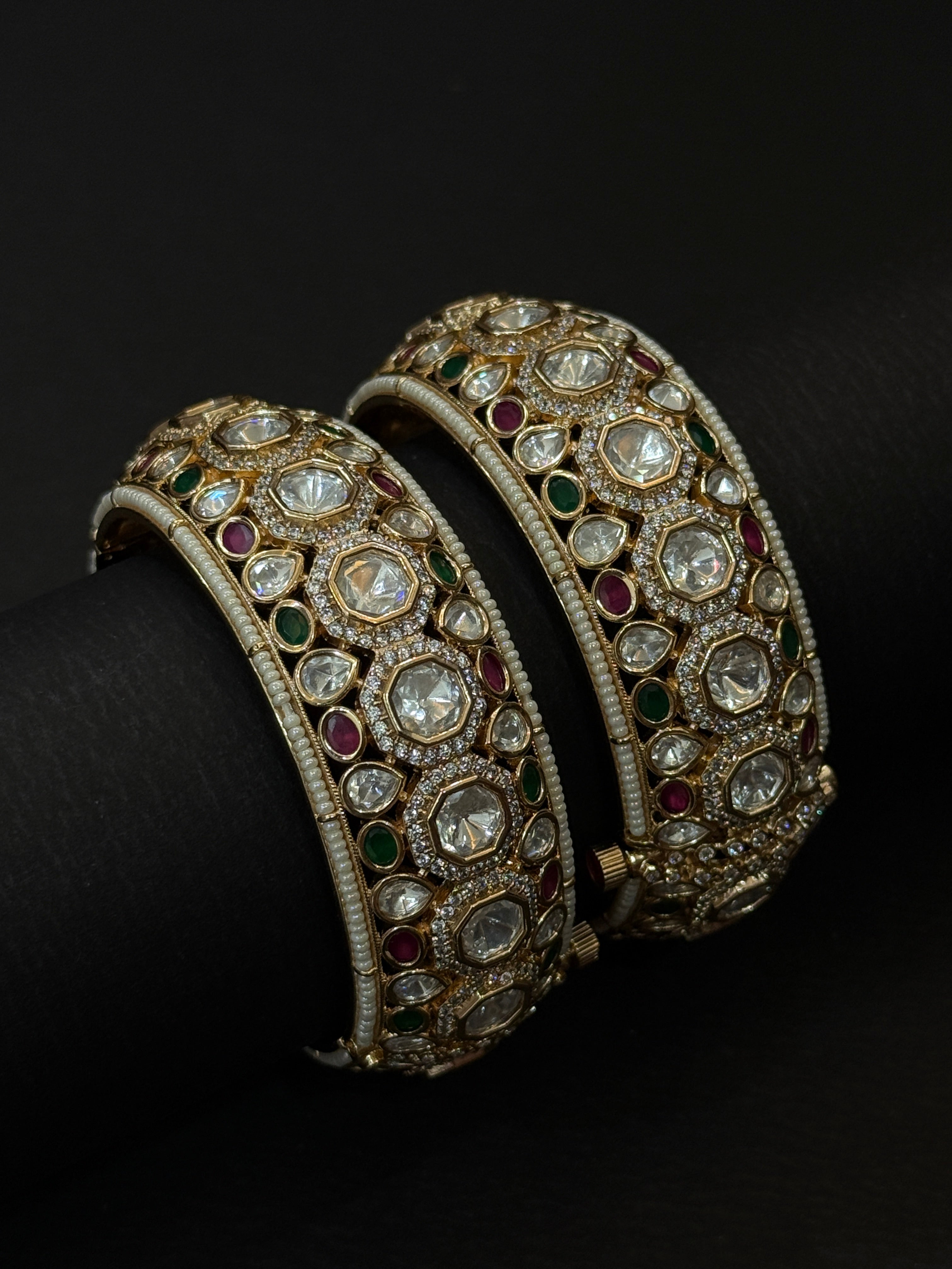 Royal Polki Kundan Bridal Bangles