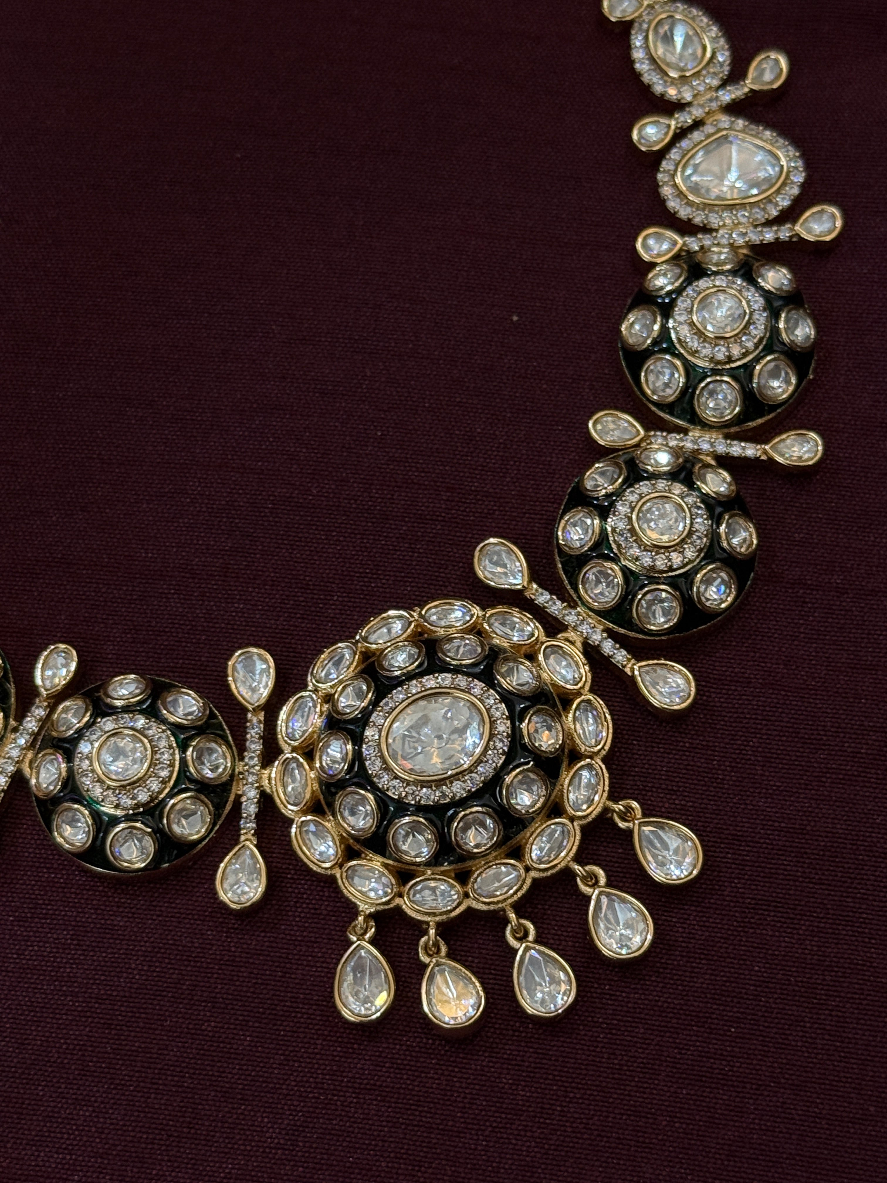 Divine Elegance Moissanite Kundan Bridal Jewelry