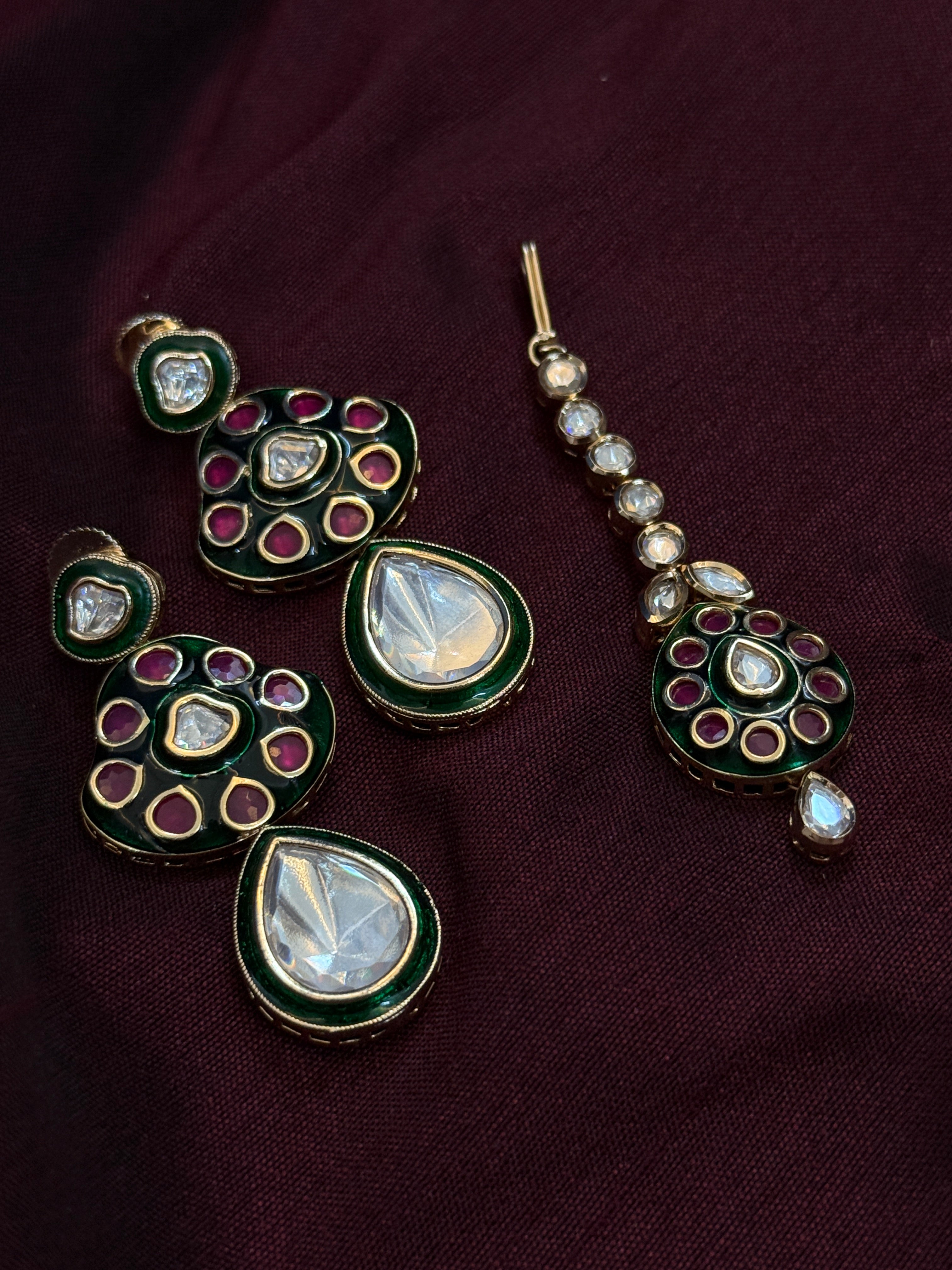 Vintage Viraasat – Royal Polki Meenakari Set