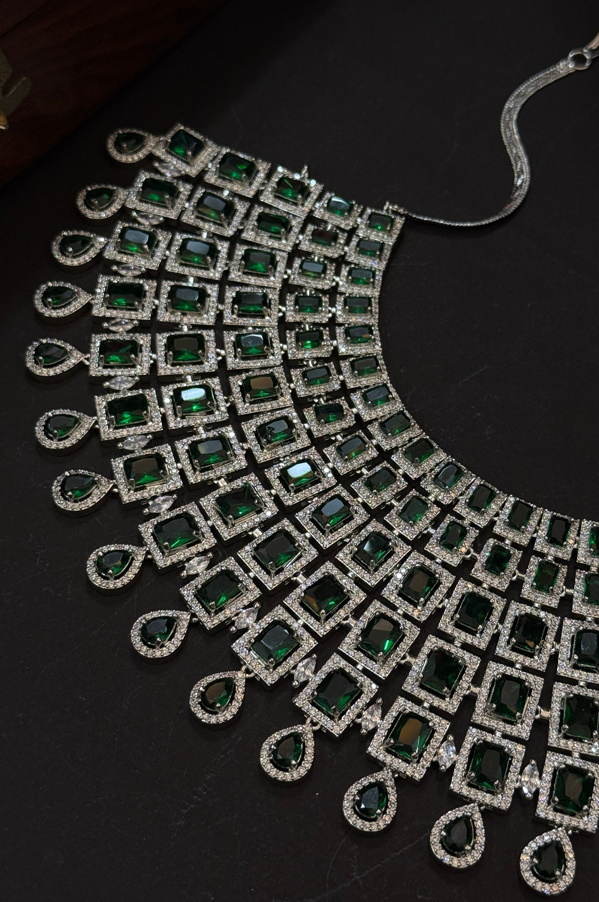 Mivanaa Emerald Empress Bridal Set