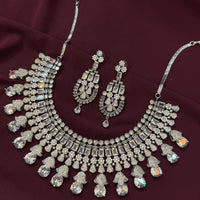 Royal Radiance American diamond CZ Choker Necklace Set