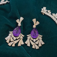 Austrian Crystal Purple Royal Luxury-Mivanaa