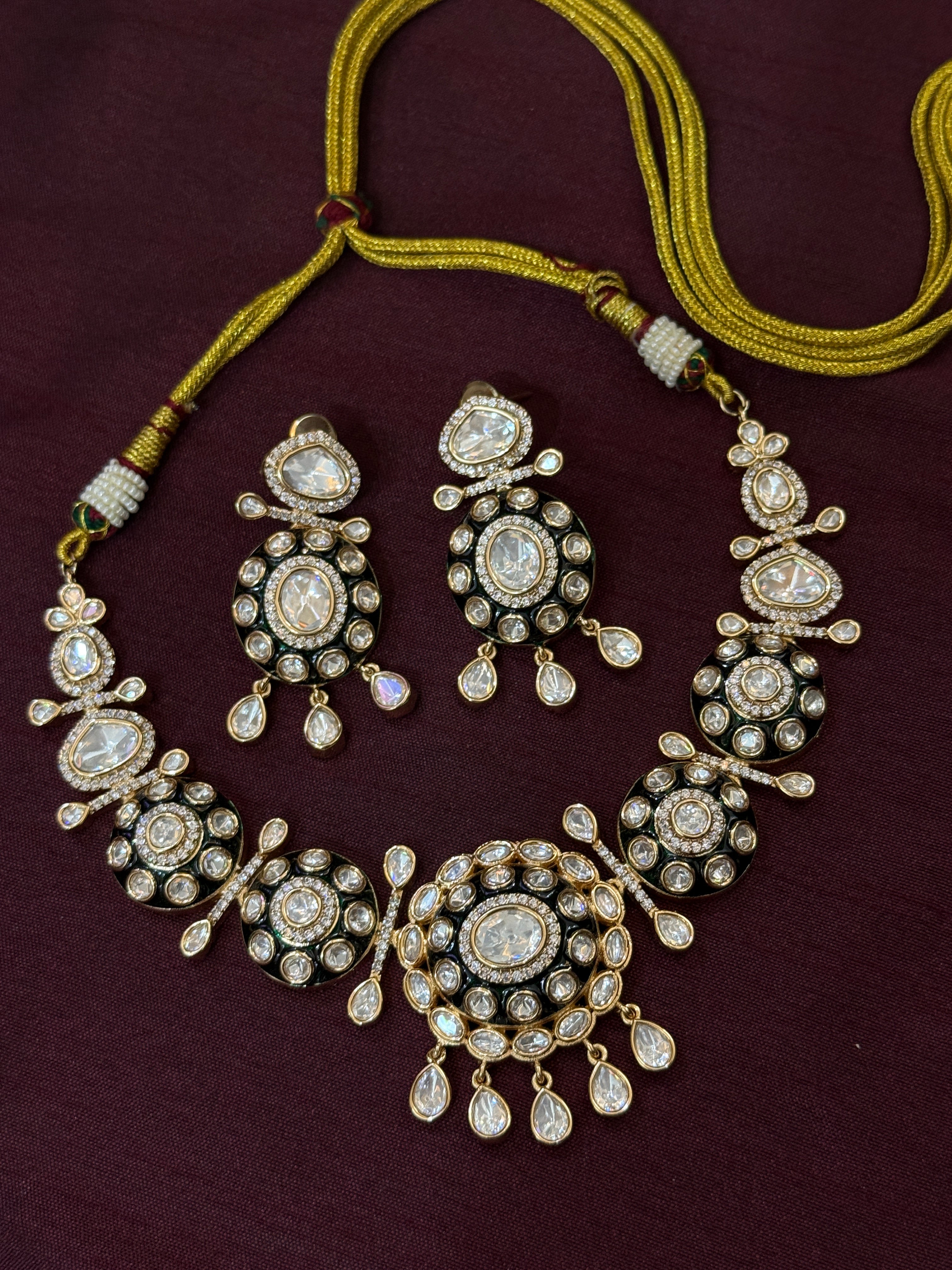 Divine Elegance Moissanite Kundan Bridal Jewelry