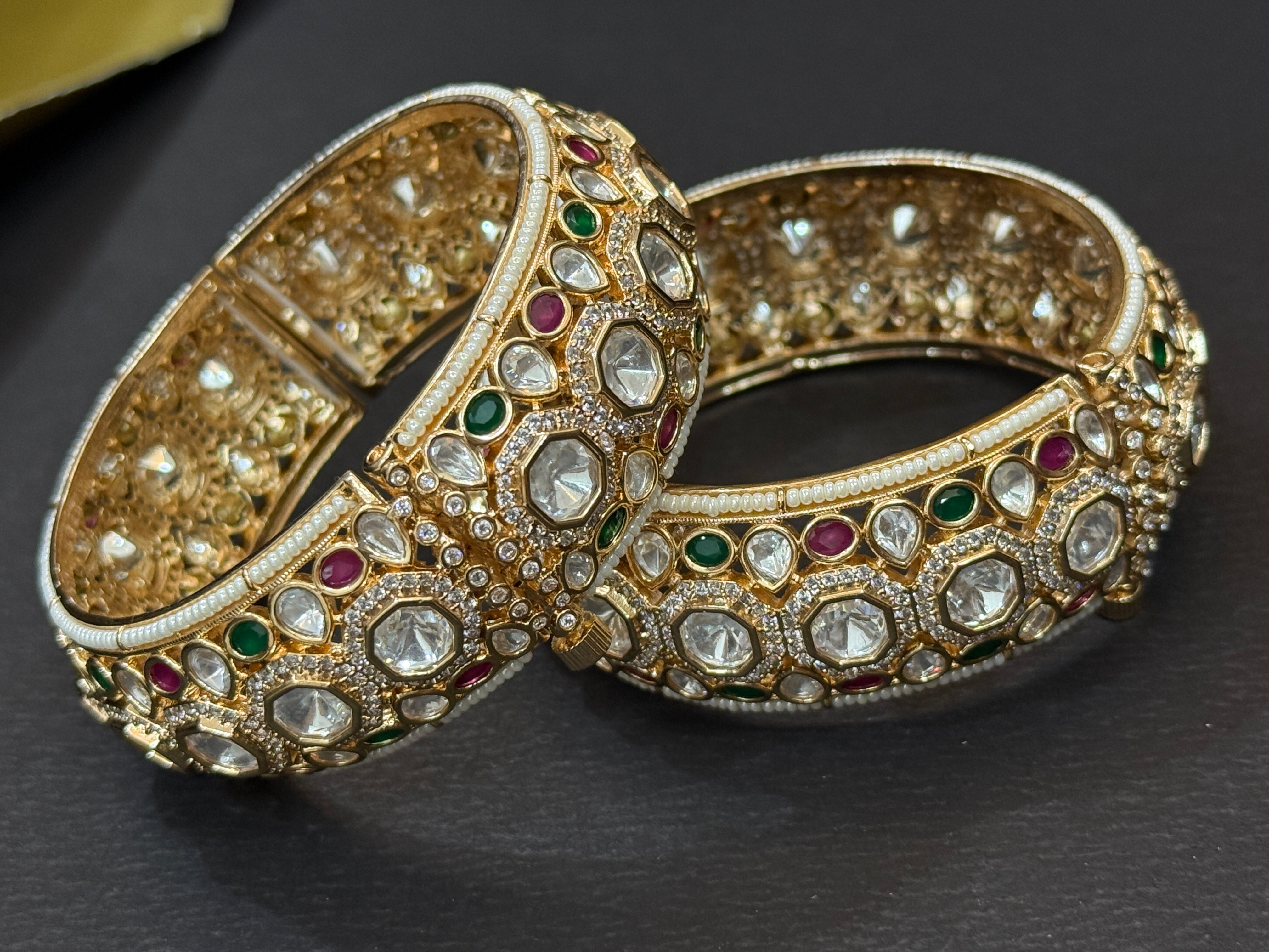 Royal Polki Kundan Bridal Bangles