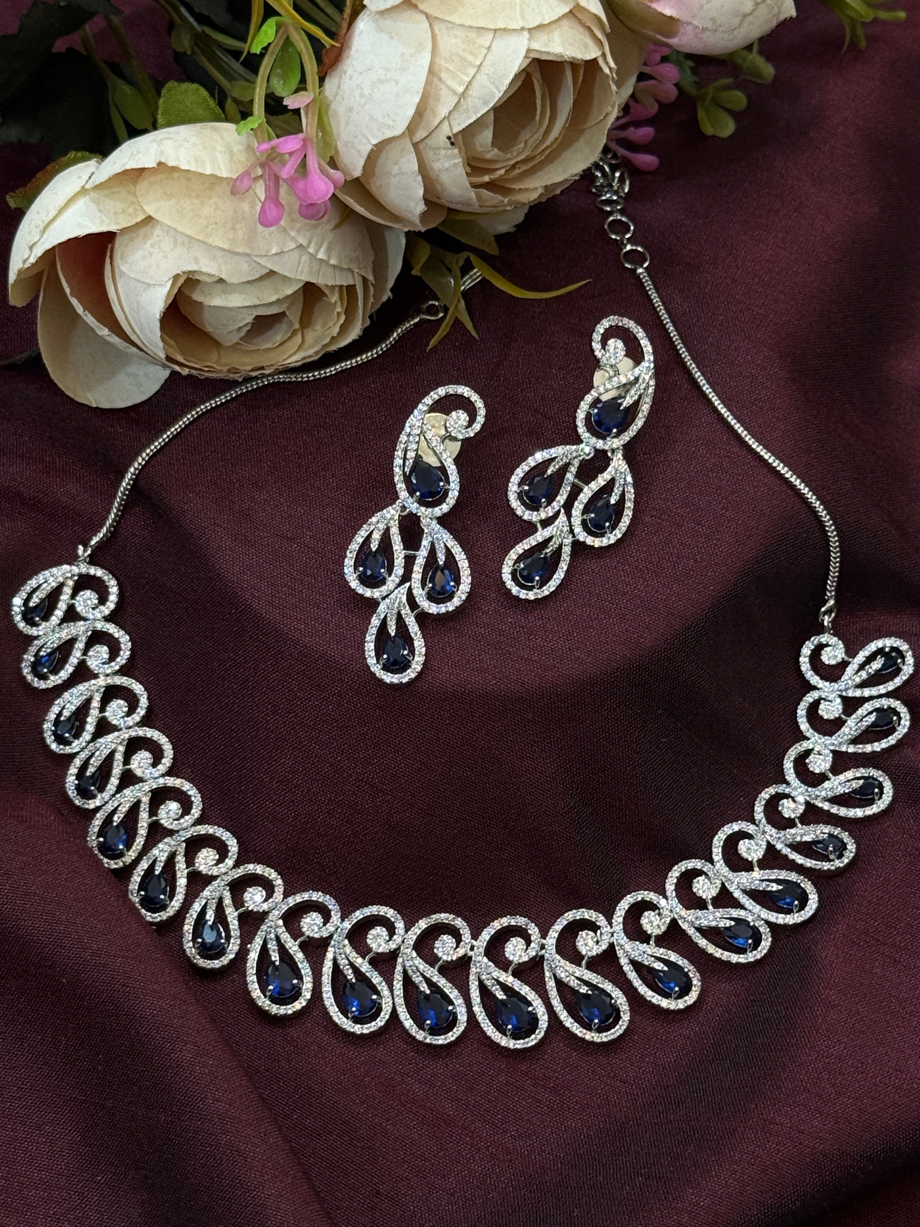 Elegant Blue Sapphire Necklace