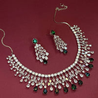 Emerald Green Crystal  Necklace Set