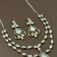 Royal Teardrop Polki Kundan Necklace Set