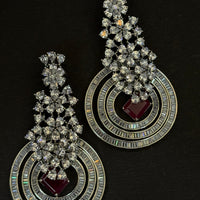 Luxury Thirsted Color Zirconia Stone Designer Earrings