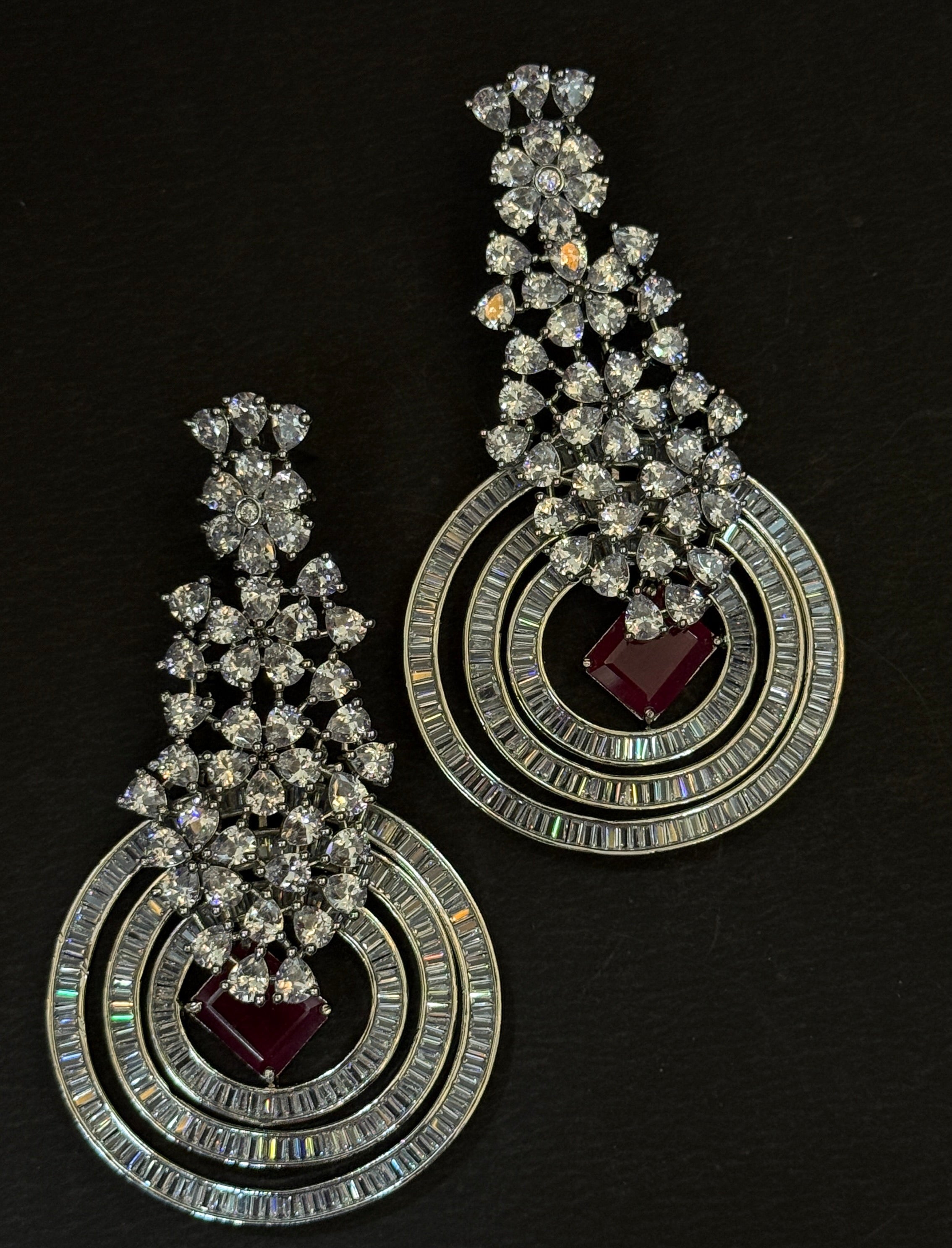 Luxury Thirsted Color Zirconia Stone Designer Earrings