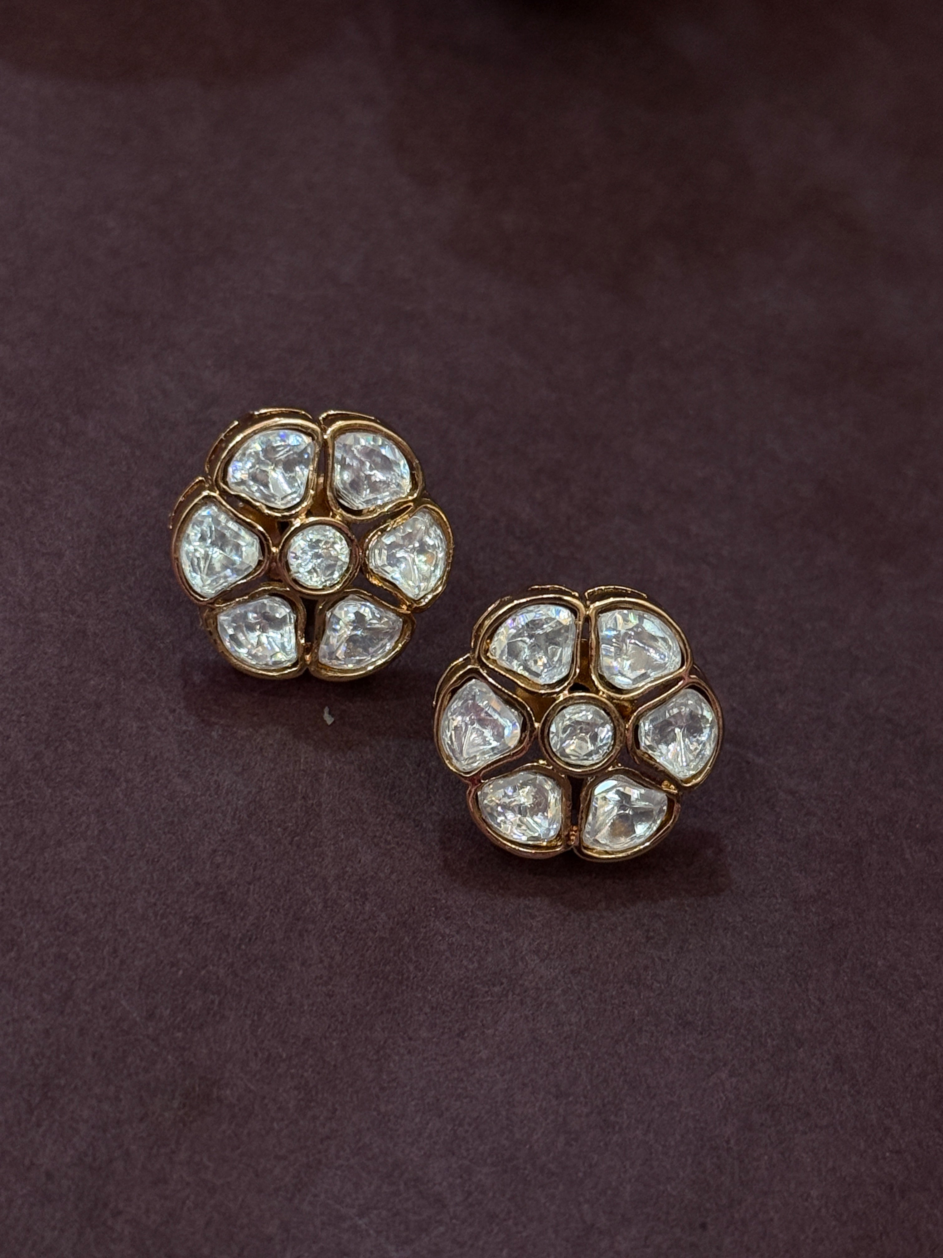 Moissanite centerpiece Kundan Pearl Neckset