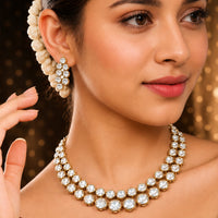 Majestic Double Layer Kundan Choker Set