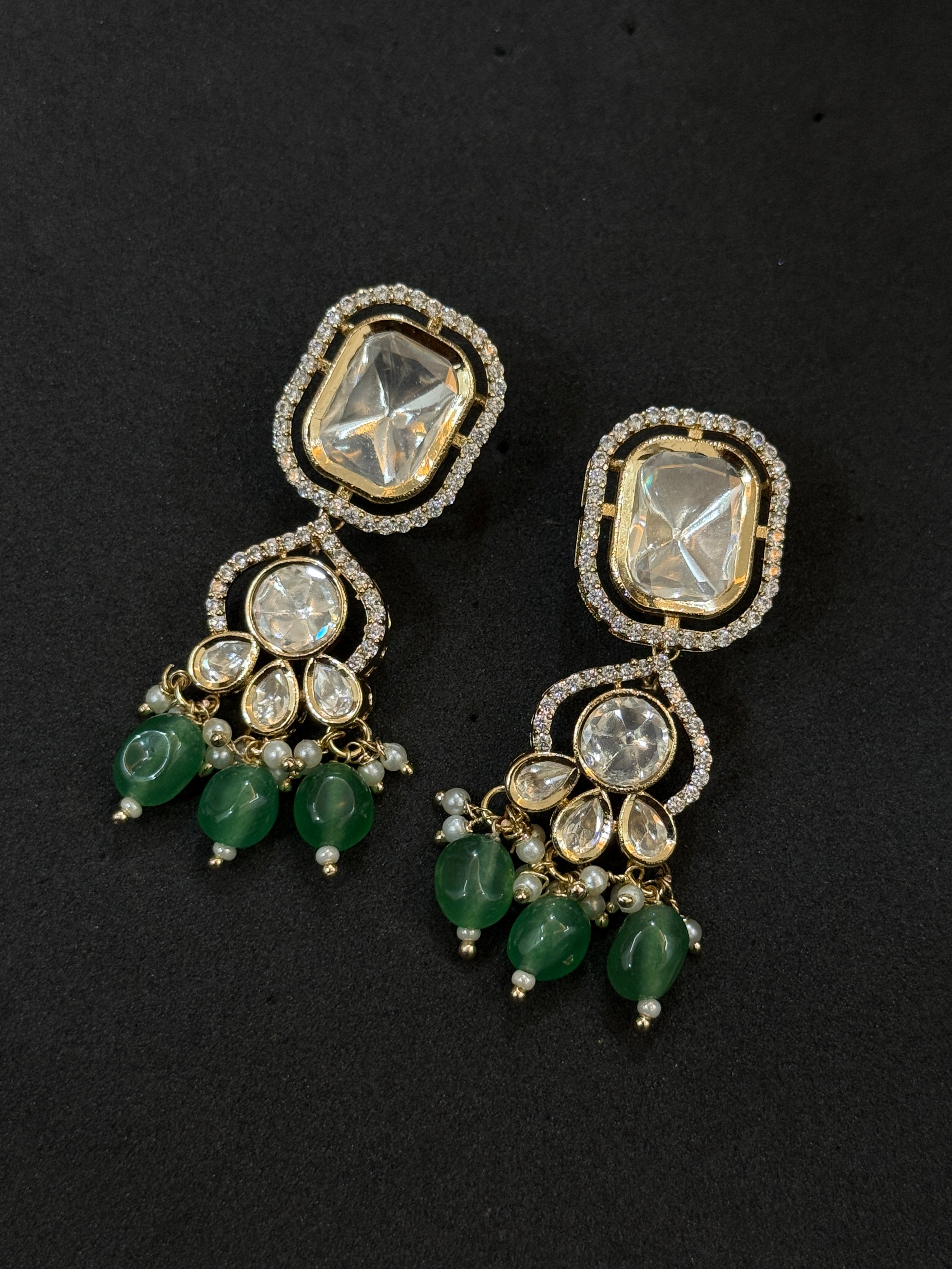 Emerald Empress Real Polki Kundan Choker