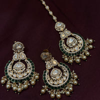 Green Enamel & Pearls |Royal Polki Wedding Necklace