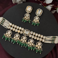 Emerald Empress Real Polki Kundan Choker