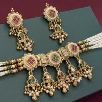 Royal Pearl Kundan Choker Necklace Set