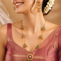 Maharani Traditional Gold Plated Necklace Set