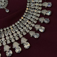 Royal Radiance American diamond CZ Choker Necklace Set