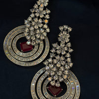Luxury Thirsted Color Zirconia Stone Designer Earrings