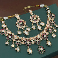 Maharani Style Polki Kundan Jewellery Set