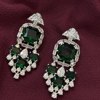 Gleaming Green Royal American Diamond Set