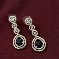 Premium Blue Stone Designer Necklace Set