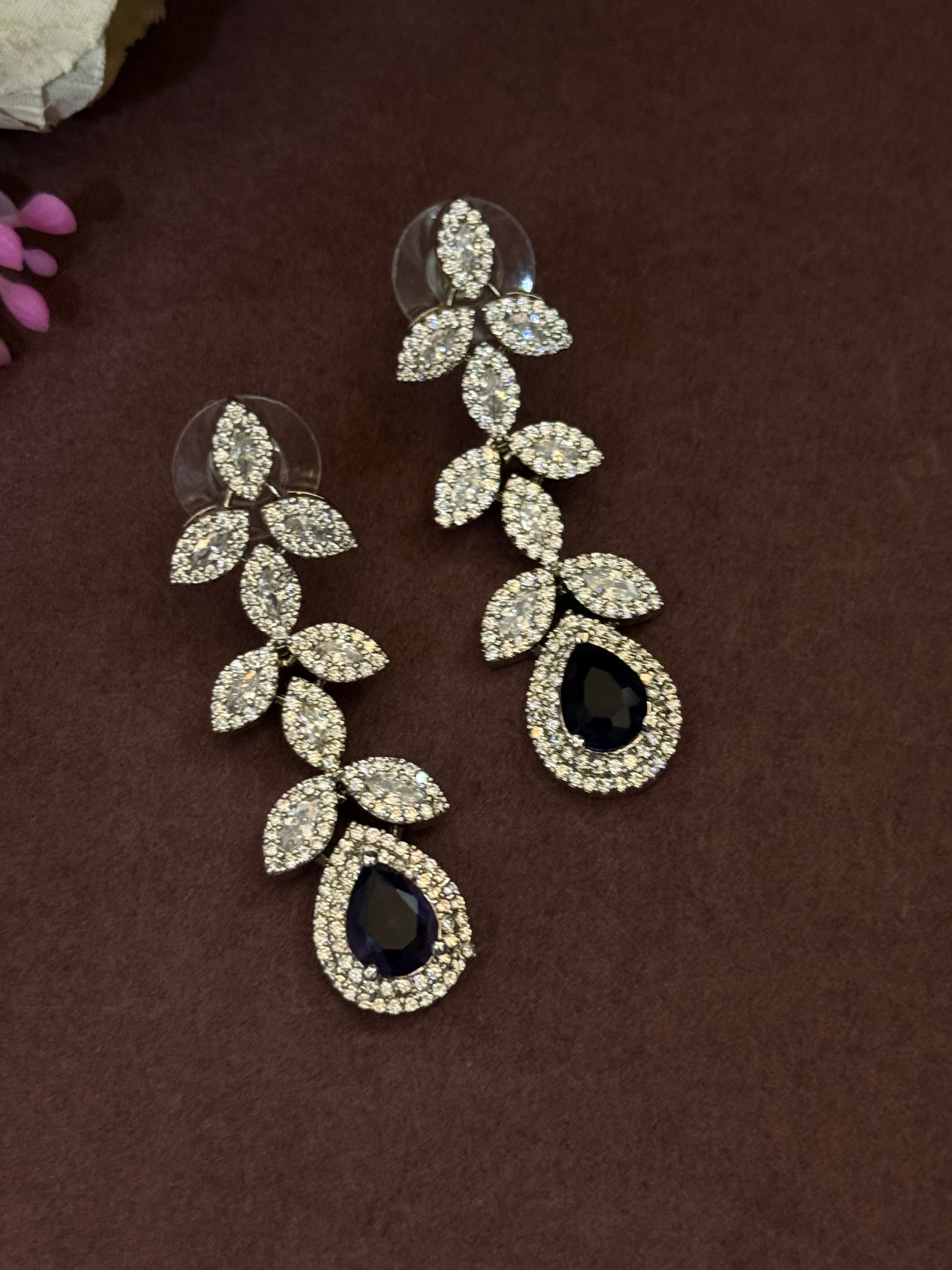 Luxury Purple Stone AD Set for Weddings & Parties