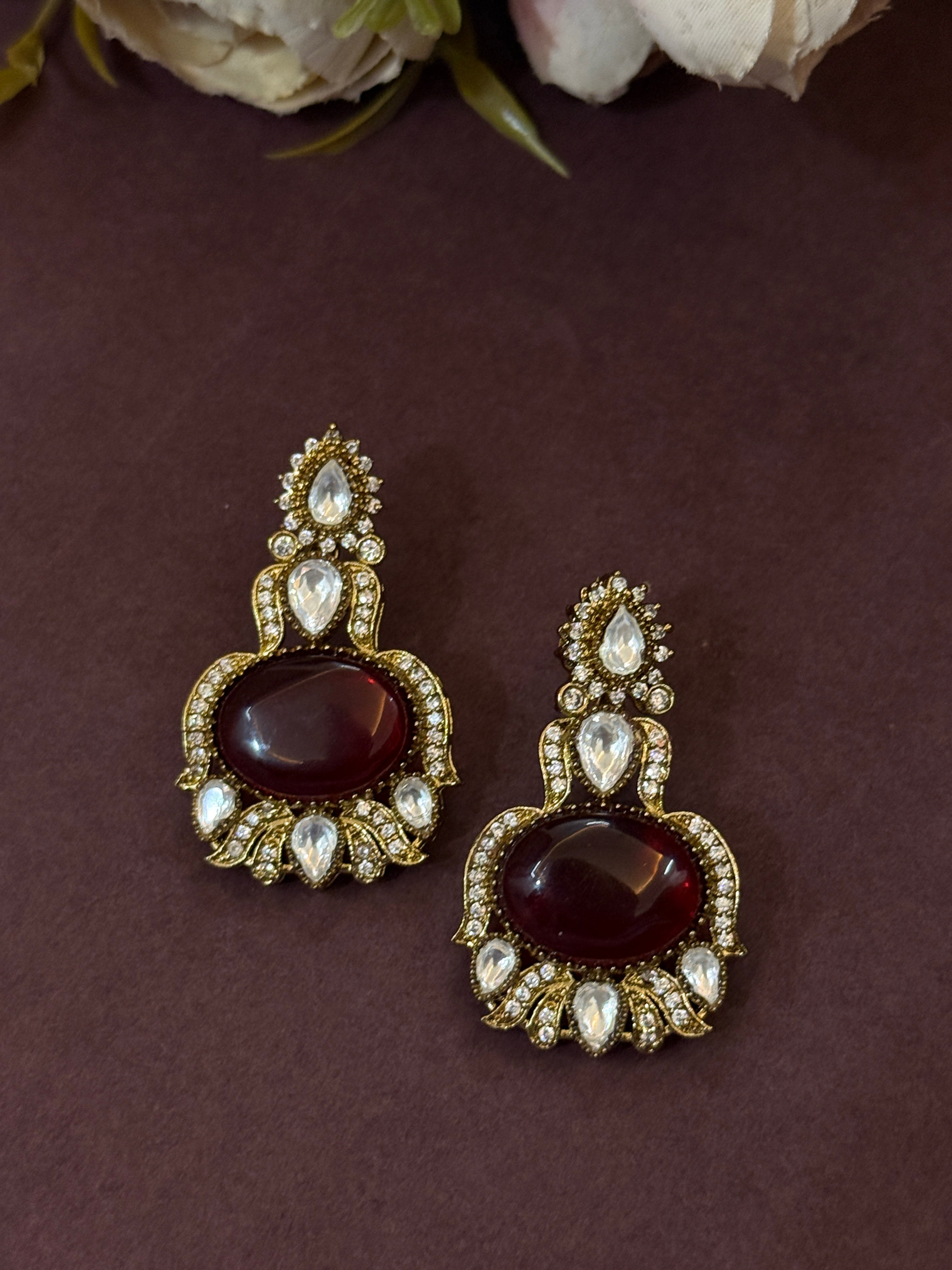 Royal Multicolor Kundan Wedding Necklace Set