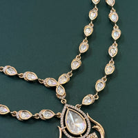 Royal Teardrop Polki Kundan Necklace Set