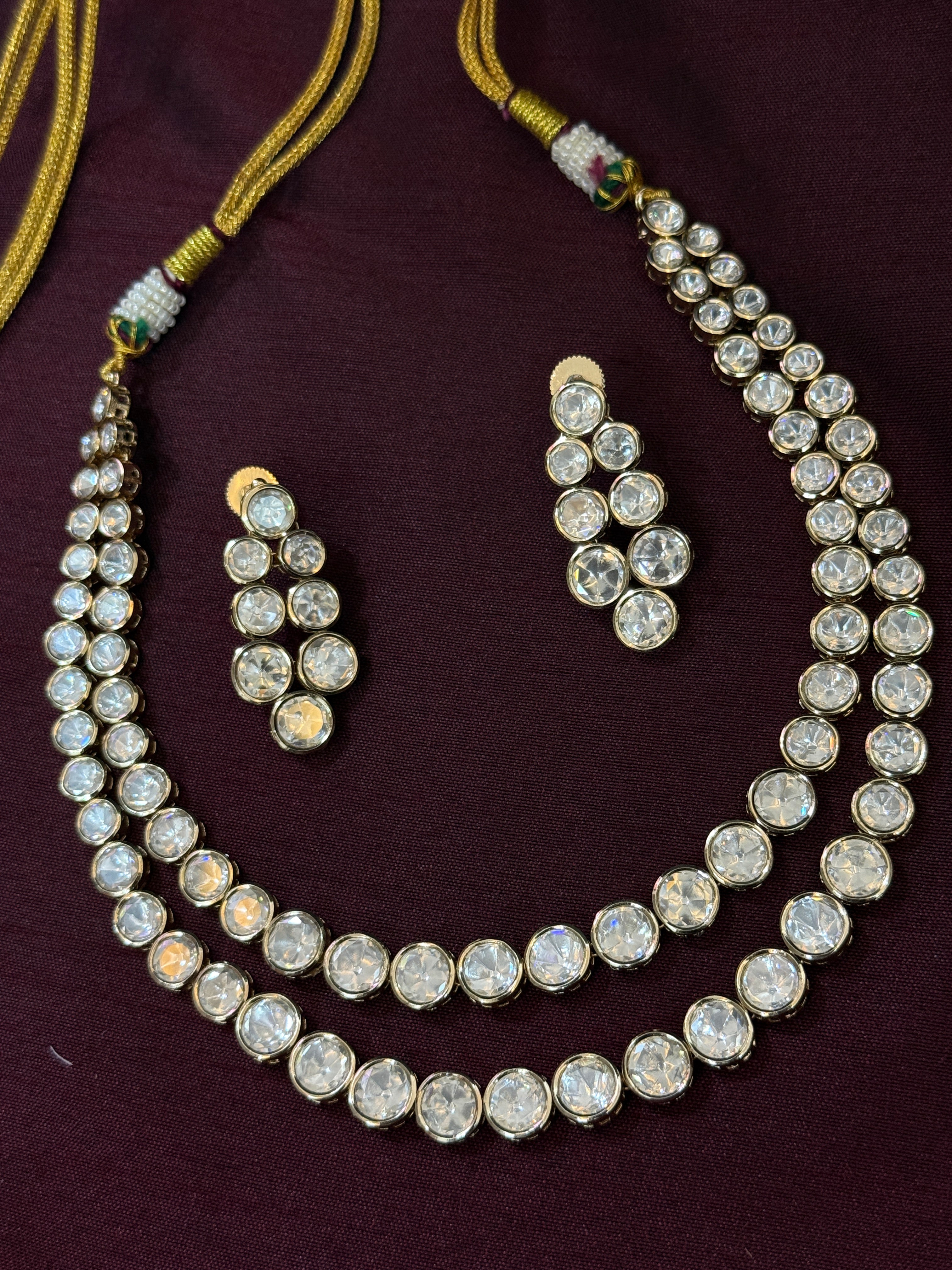 Majestic Double Layer Kundan Choker Set
