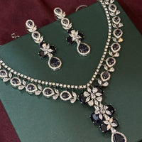 Purple Princess American Diamond Set