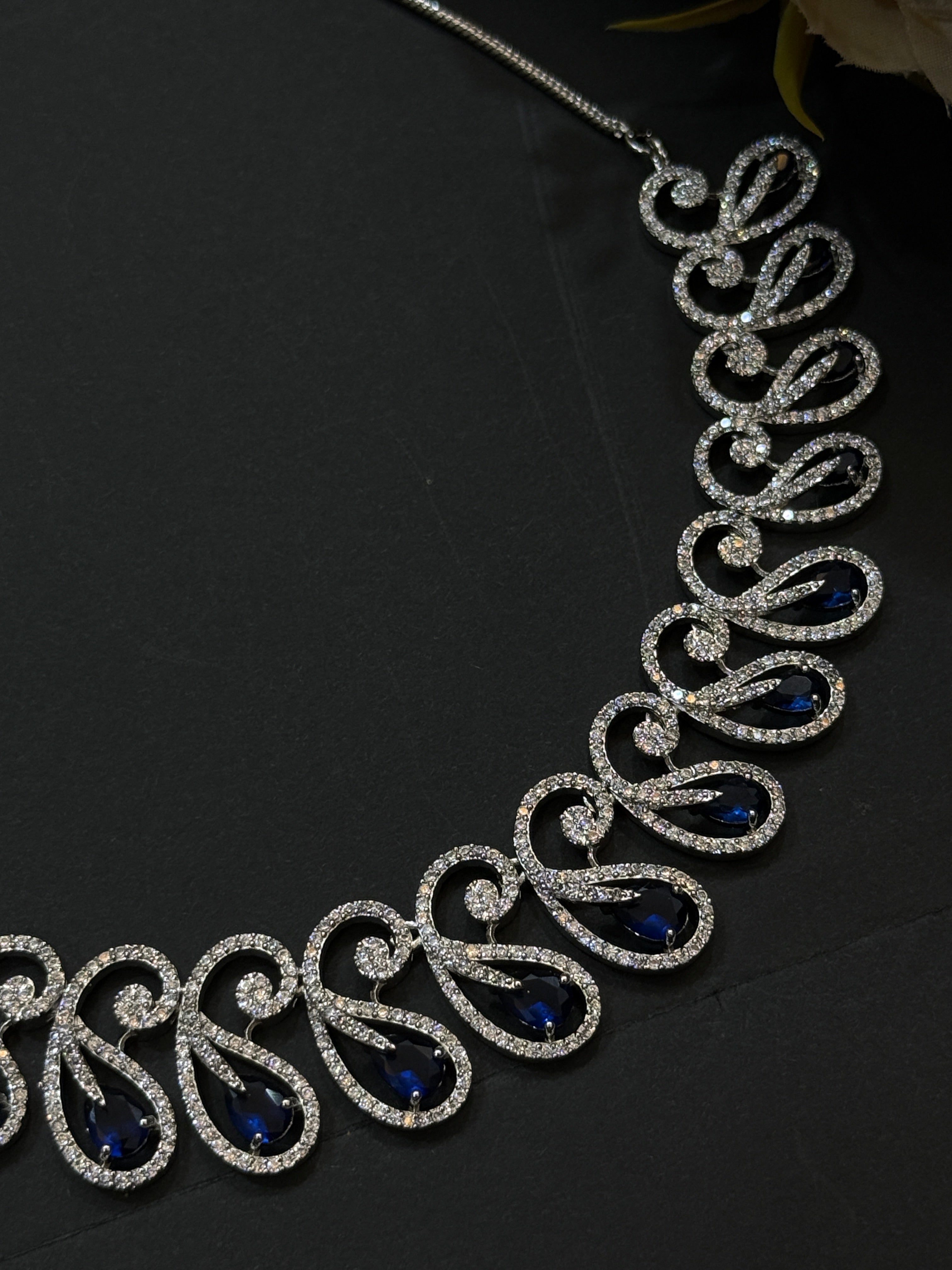 Elegant Blue Sapphire Necklace