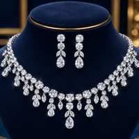 Princess Elegance Diamond Look Luxury Necklace Set